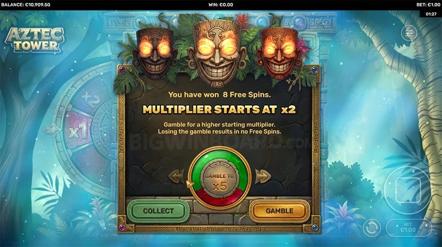 Aztec Tower feature screen 1