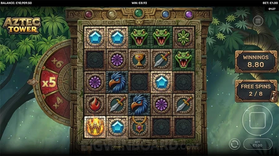 Aztec Tower feature screen 2