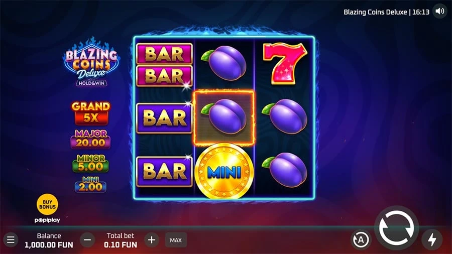 Blazing Coins Deluxe base game