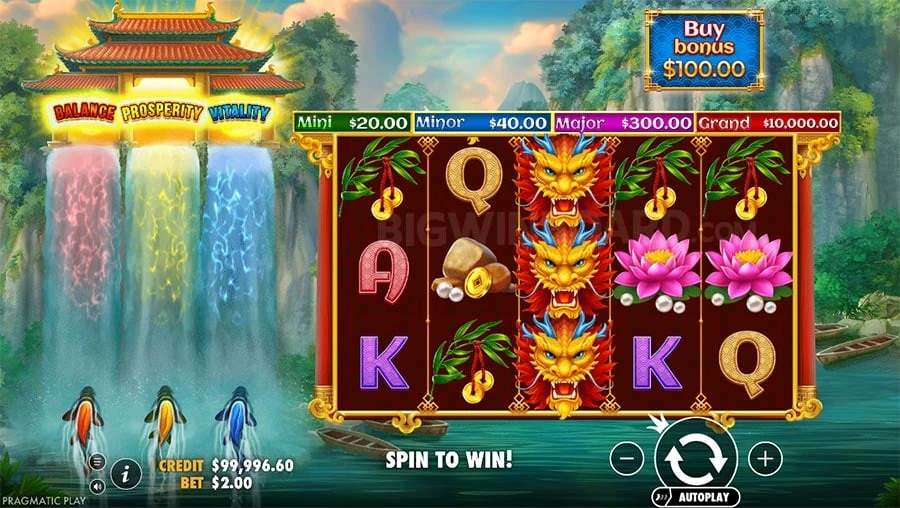 Dragon’s Gate Bonus Choice base game