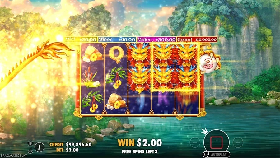 Dragon’s Gate Bonus Choice feature screen 2
