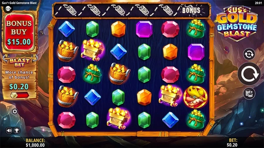Gus’s Gold Gemstone Blast base game