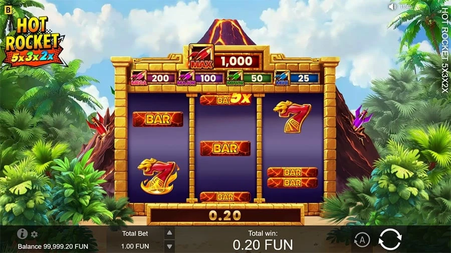 Hot Rocket 5x 3x 2x base game