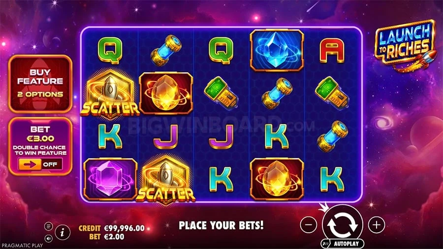 Launch to Riches base game