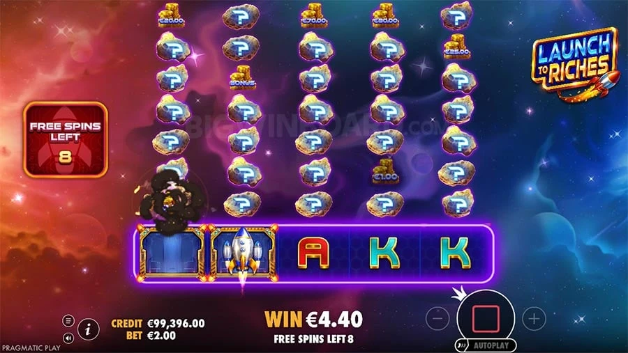 Launch to Riches feature screen 1