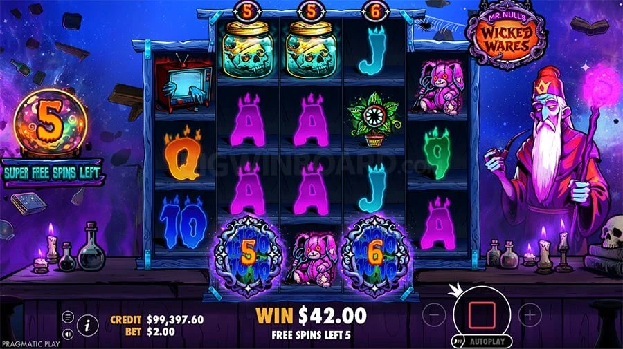 Mr Null’s Wicked Wares feature screen 1
