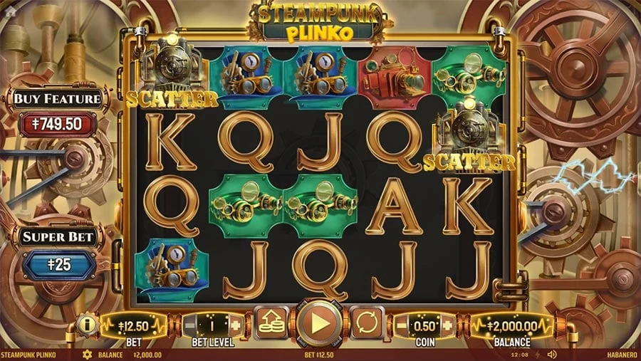 Steampunk Plinko base game