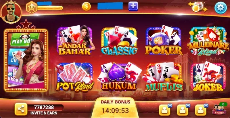 Royal Teen Patti interface