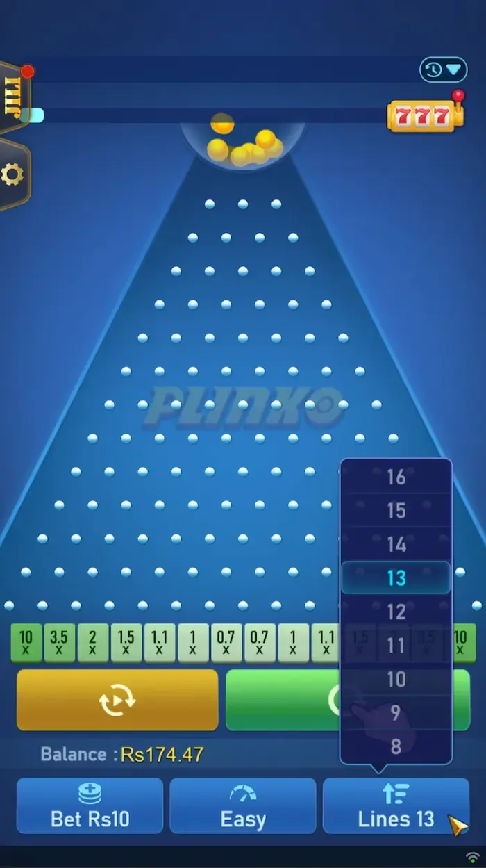 Plinko beting board